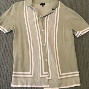 Express Men's Sweater Button Up Polo